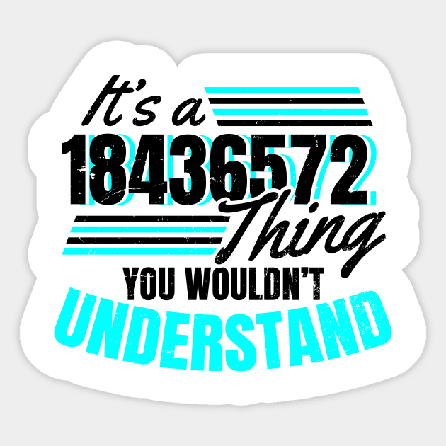 V8 Engine Shirt | It's A 18436572 Thing Gift Sticker by Gawkclothing